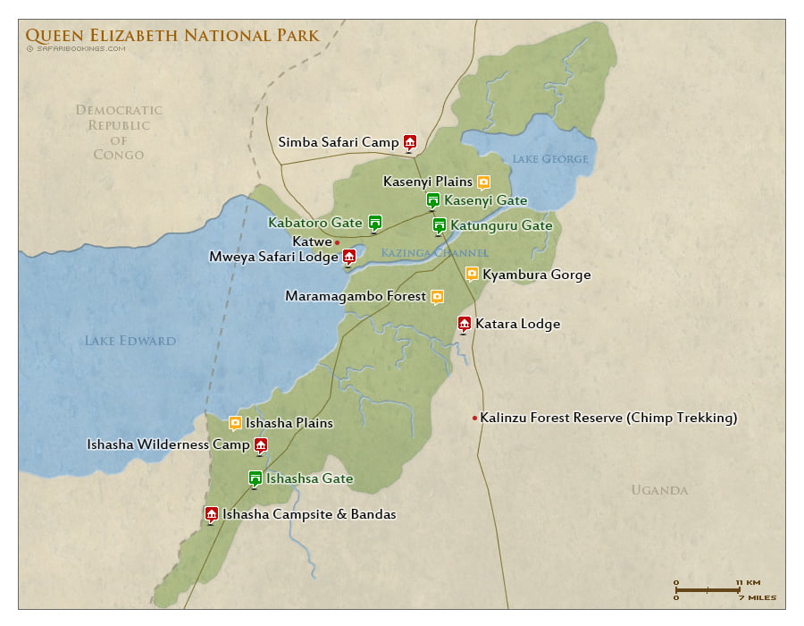 Queen Elizabeth National Park Lodges
