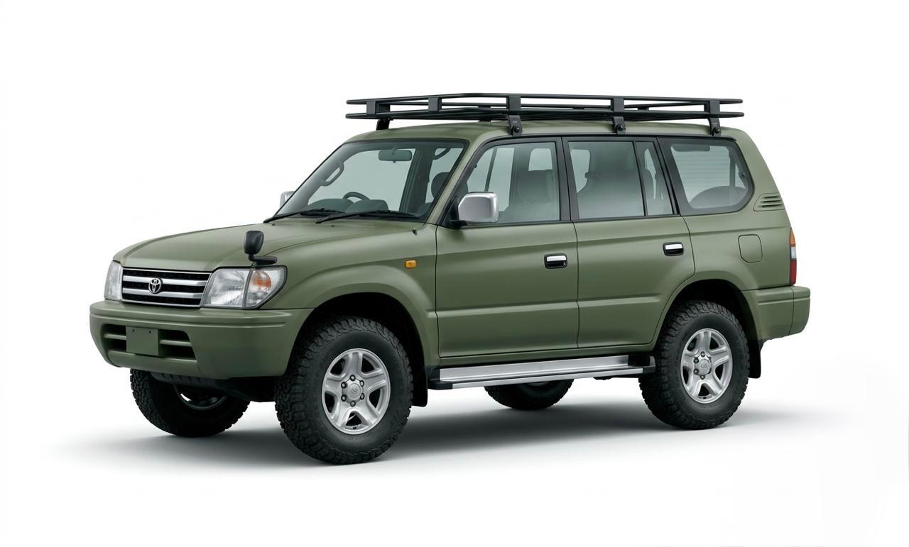 A reliable 4x4 Land Cruiser Prado TX rental car, perfect for comfortable on-road and off-road safari adventures across Uganda.